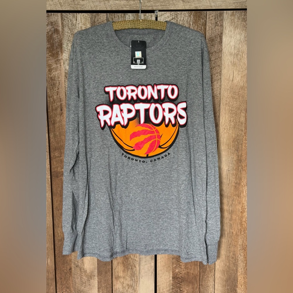 NBA Gray Toronto Raptors Long Sleeve Tee